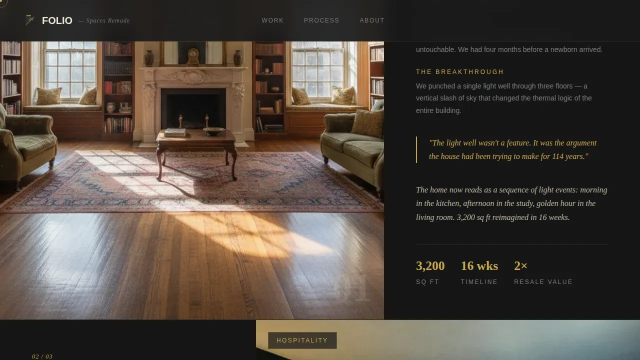 Curated Interior Design Landing Page Template