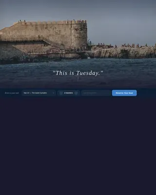 Immersive Greek Travel Landing Page Template