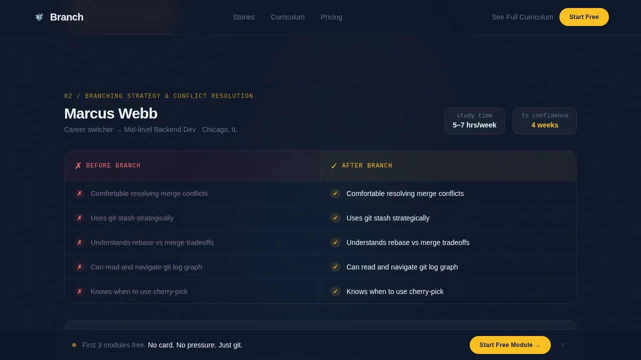 Advanced Version Control Platform Landing Page Template