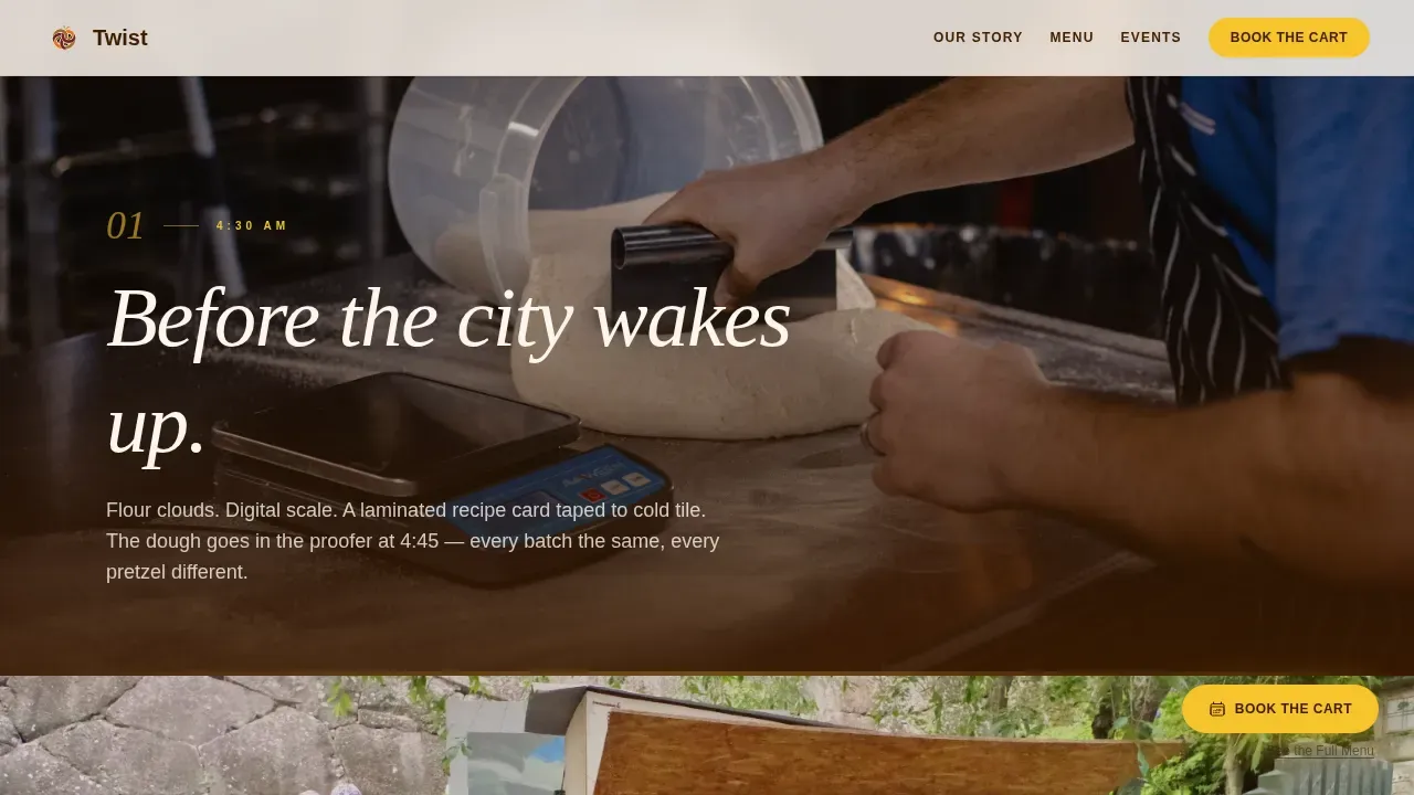 Artisan Gourmet Snack Landing Page Template