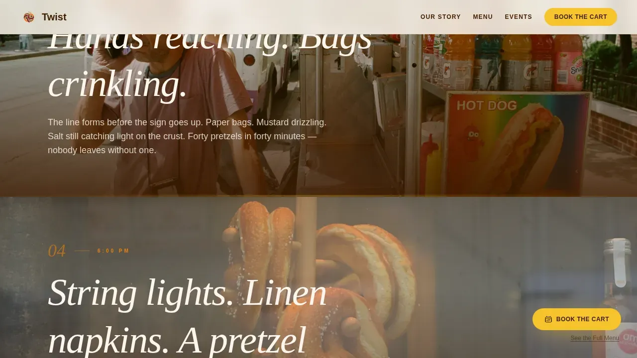 Artisan Gourmet Snack Landing Page Template