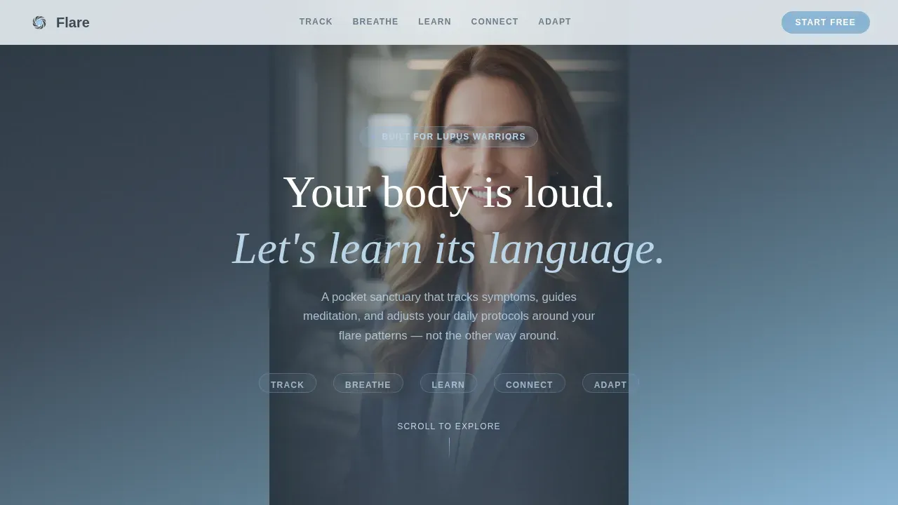 Innovative Chronic Wellness Landing Page Template