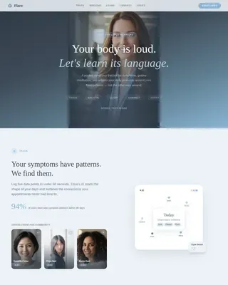 Innovative Chronic Wellness Landing Page Template
