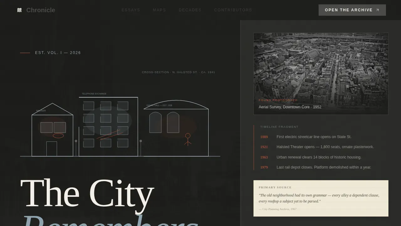 Vivid Regional Heritage Landing Page Template