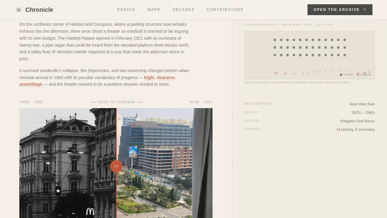 Vivid Regional Heritage Landing Page Template