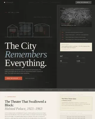 Vivid Regional Heritage Landing Page Template