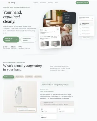 Expert Surgical Booking Landing Page Template