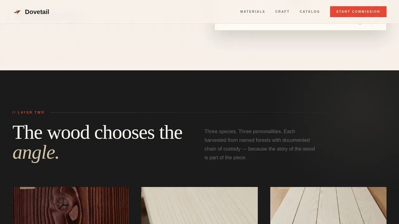 Bespoke Upholstered Furniture Landing Page Template