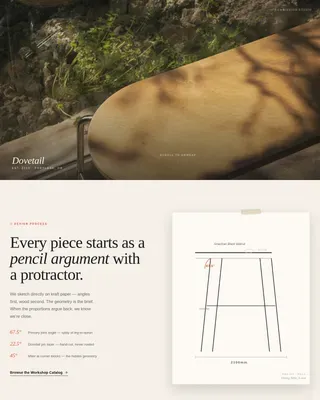 Bespoke Upholstered Furniture Landing Page Template