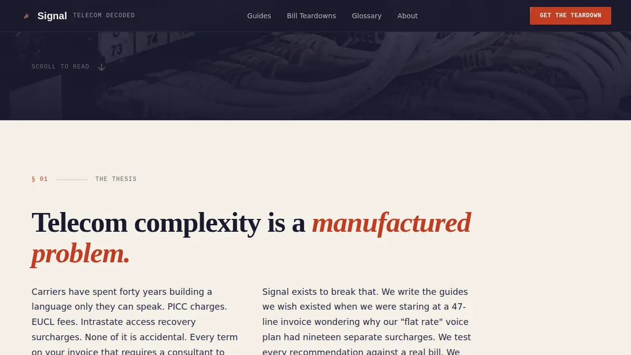 Insider Telecom Education Landing Page Template