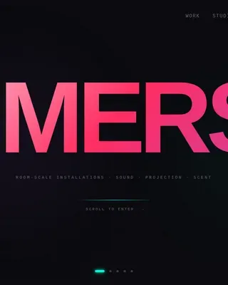 Avant-Garde Experiential Studio Landing Page Template