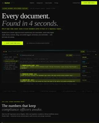 Compliant Legal Filing Landing Page Template