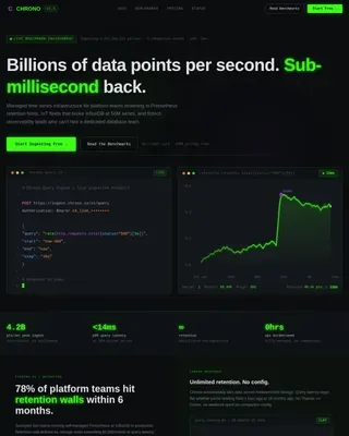 Advanced Analytics Platform Landing Page Template