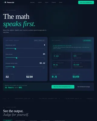 Intelligent Pet Content Landing Page Template