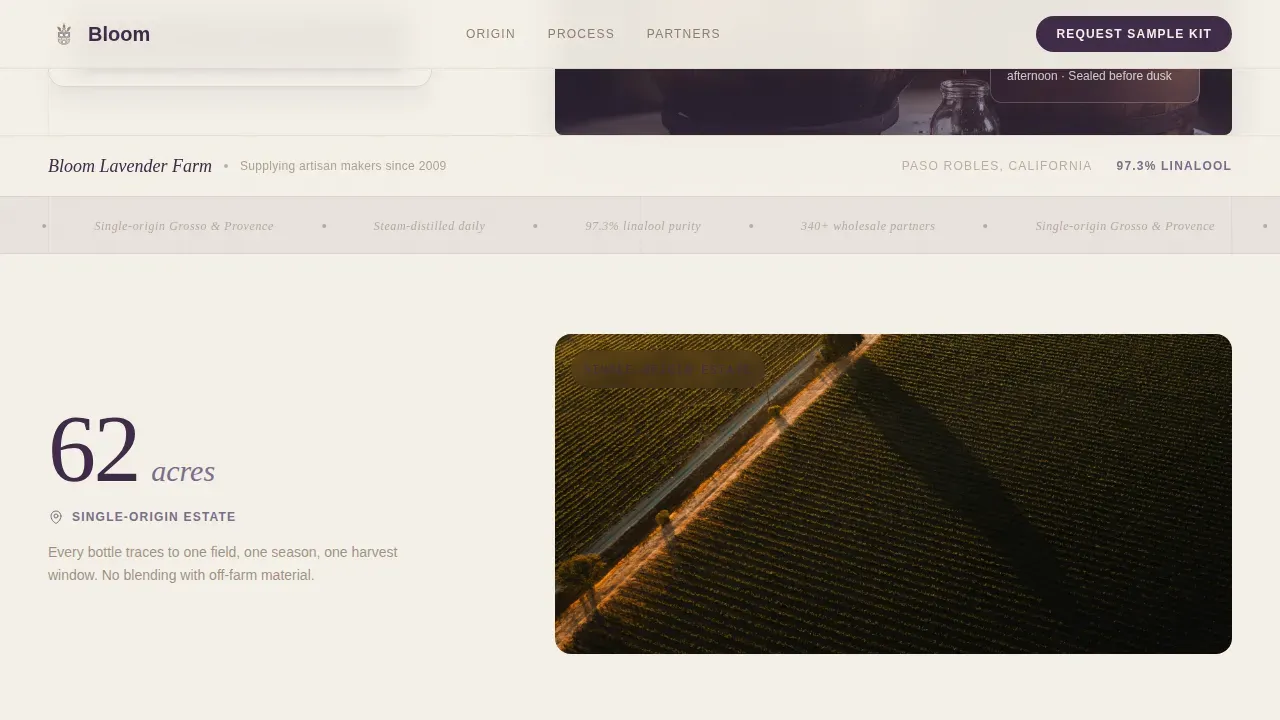 Premium Herb Farming Landing Page Template