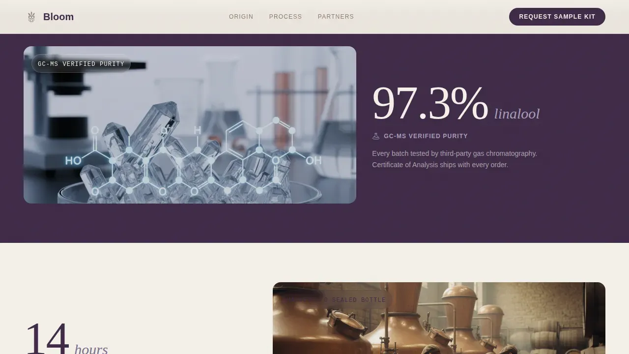 Premium Herb Farming Landing Page Template