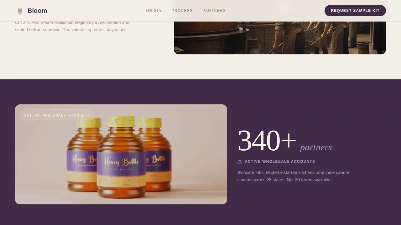 Premium Herb Farming Landing Page Template