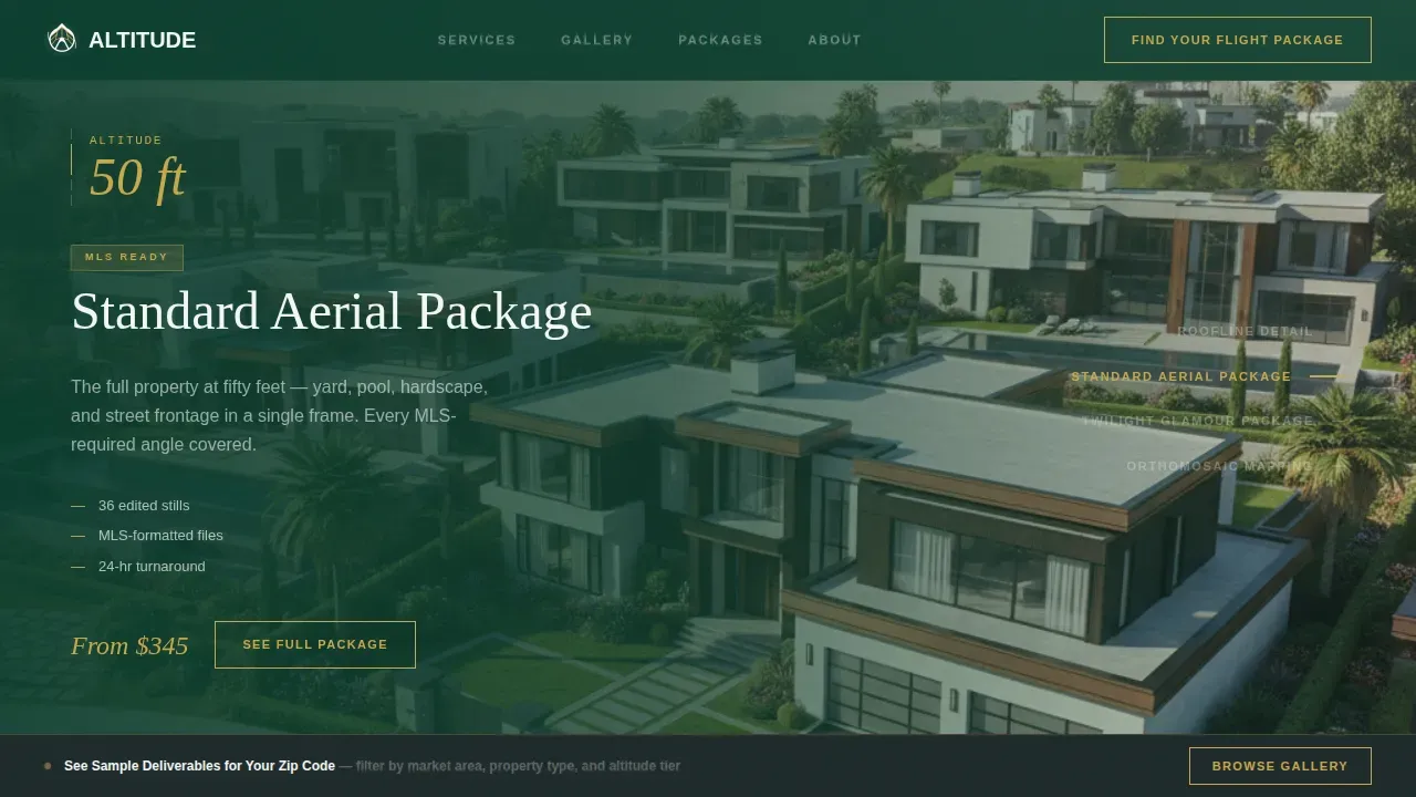 Expert Aerial Videography Landing Page Template