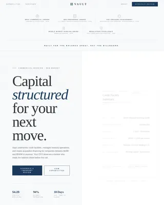 Premium Banking Solutions Landing Page Template
