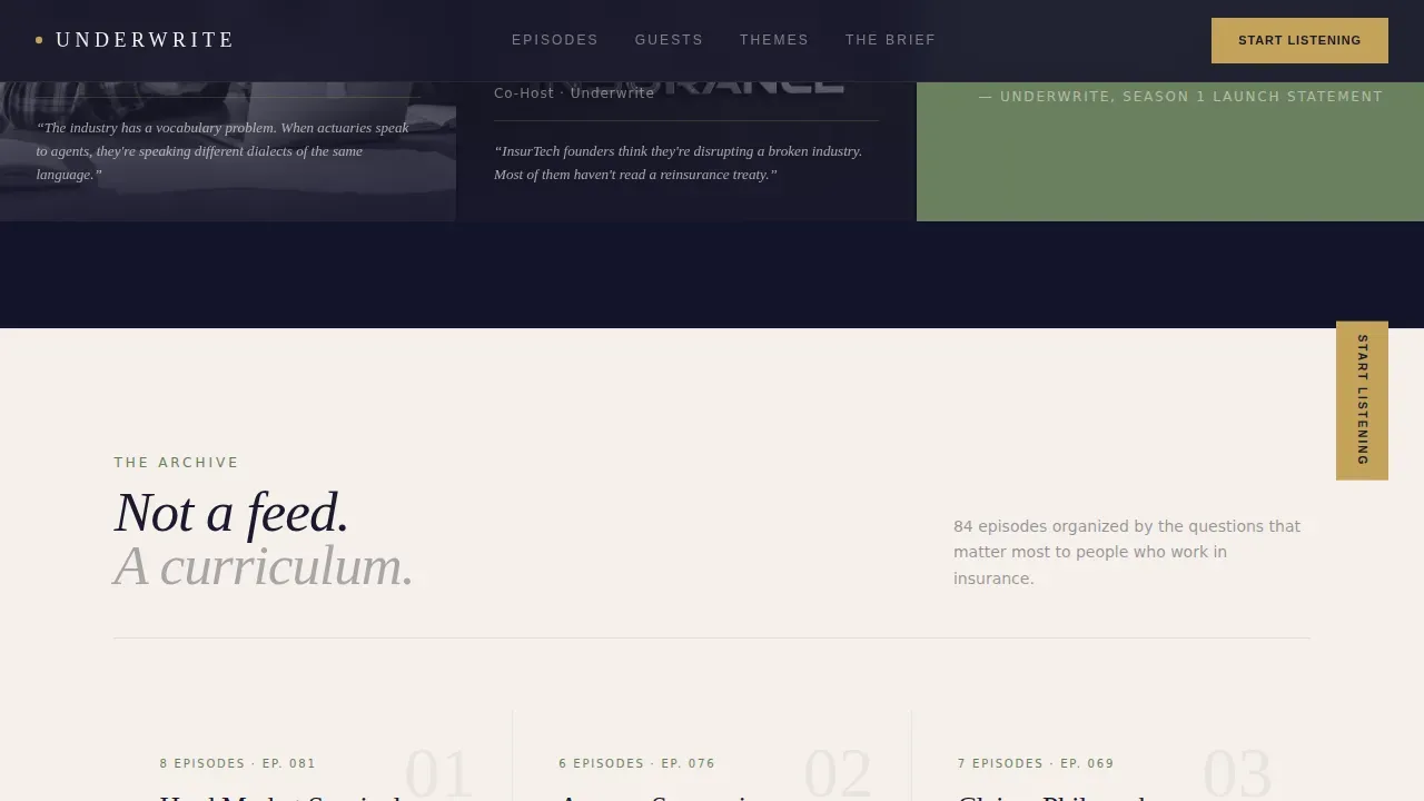 Refined Insurance Insights Landing Page Template