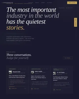 Refined Insurance Insights Landing Page Template