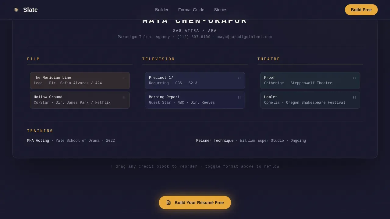 Immersive Performance Landing Page Template