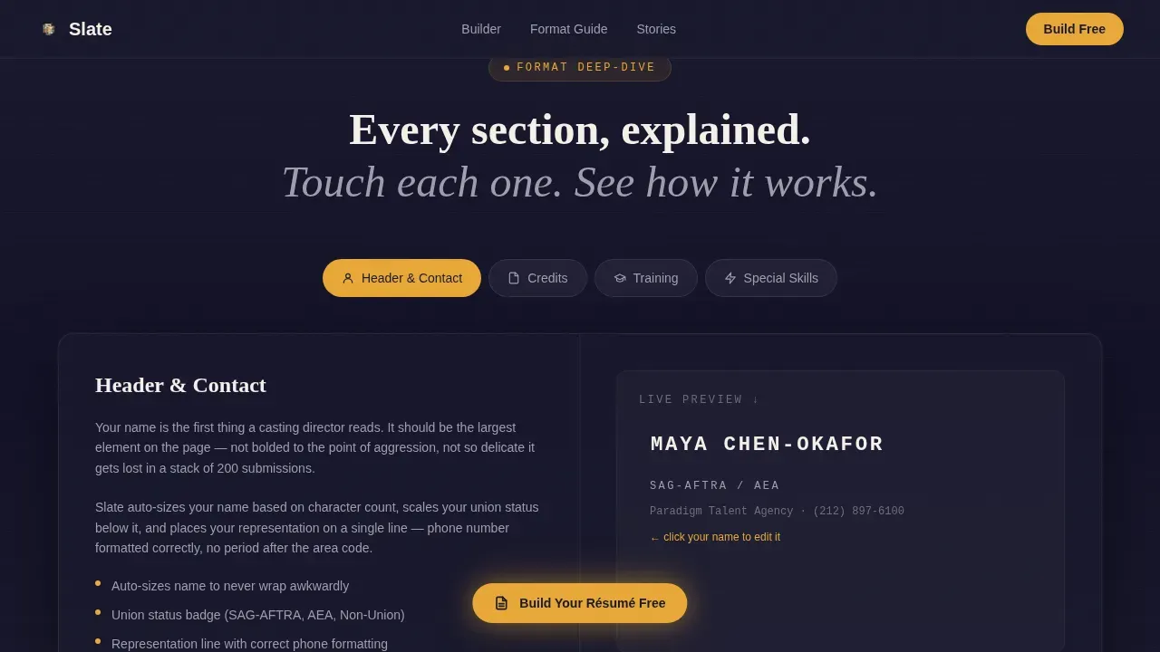 Immersive Performance Landing Page Template