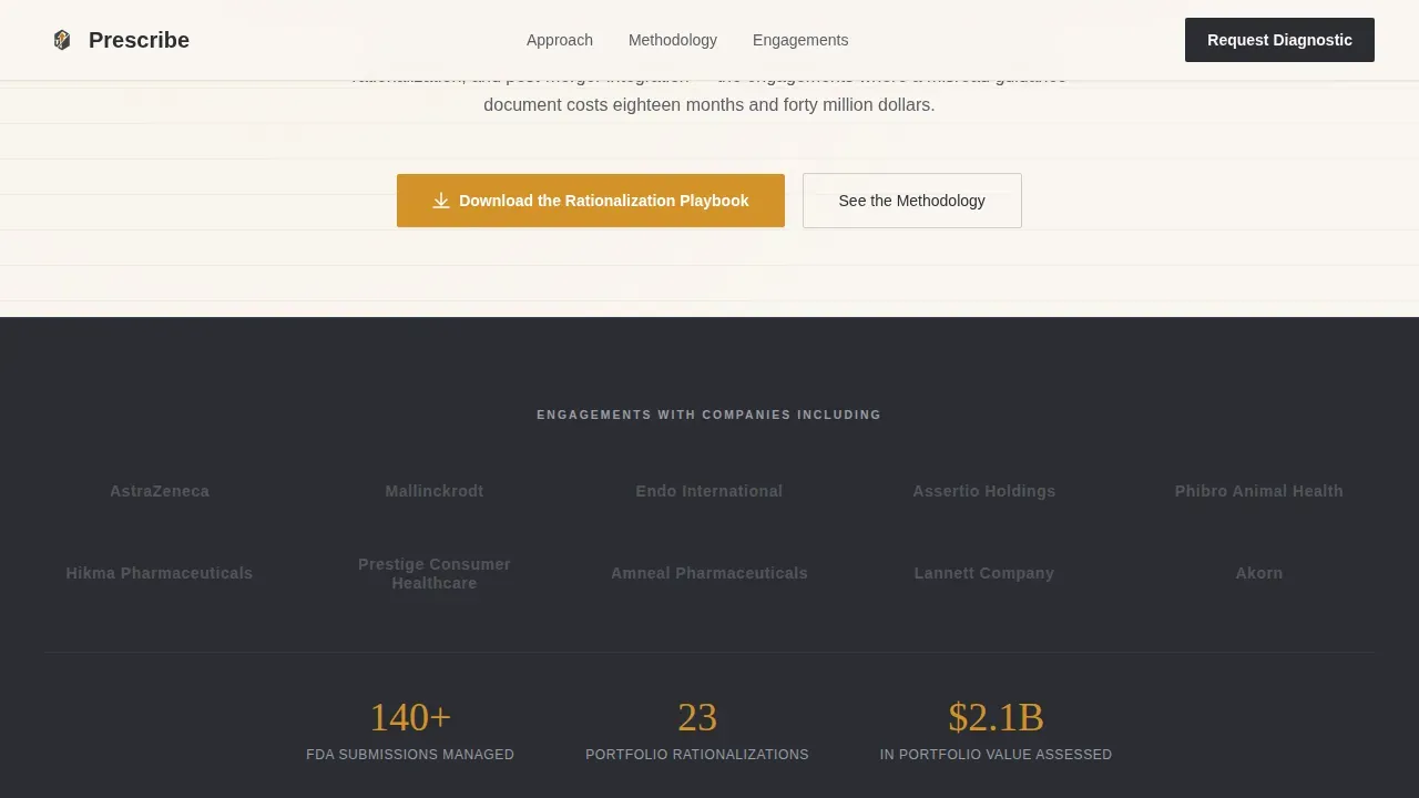 FDA Advisory Pharmaceutical Consulting Landing Page