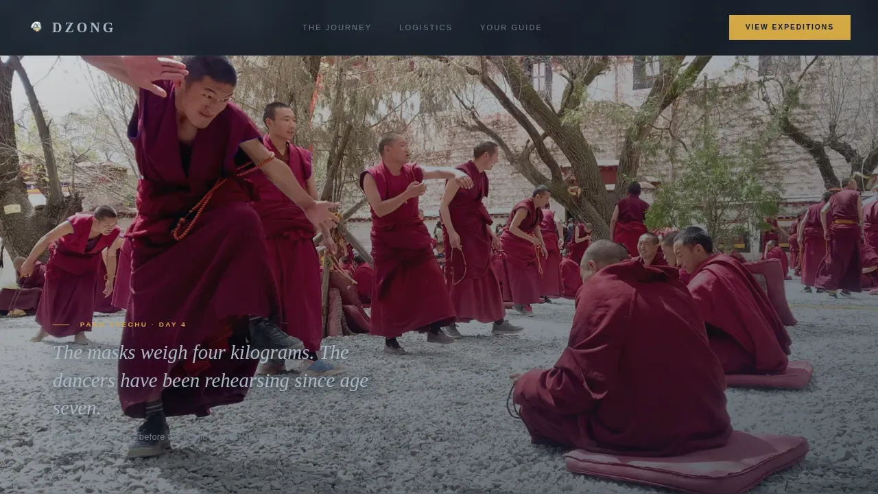 Breathtaking Mountain Photography Landing Page Template