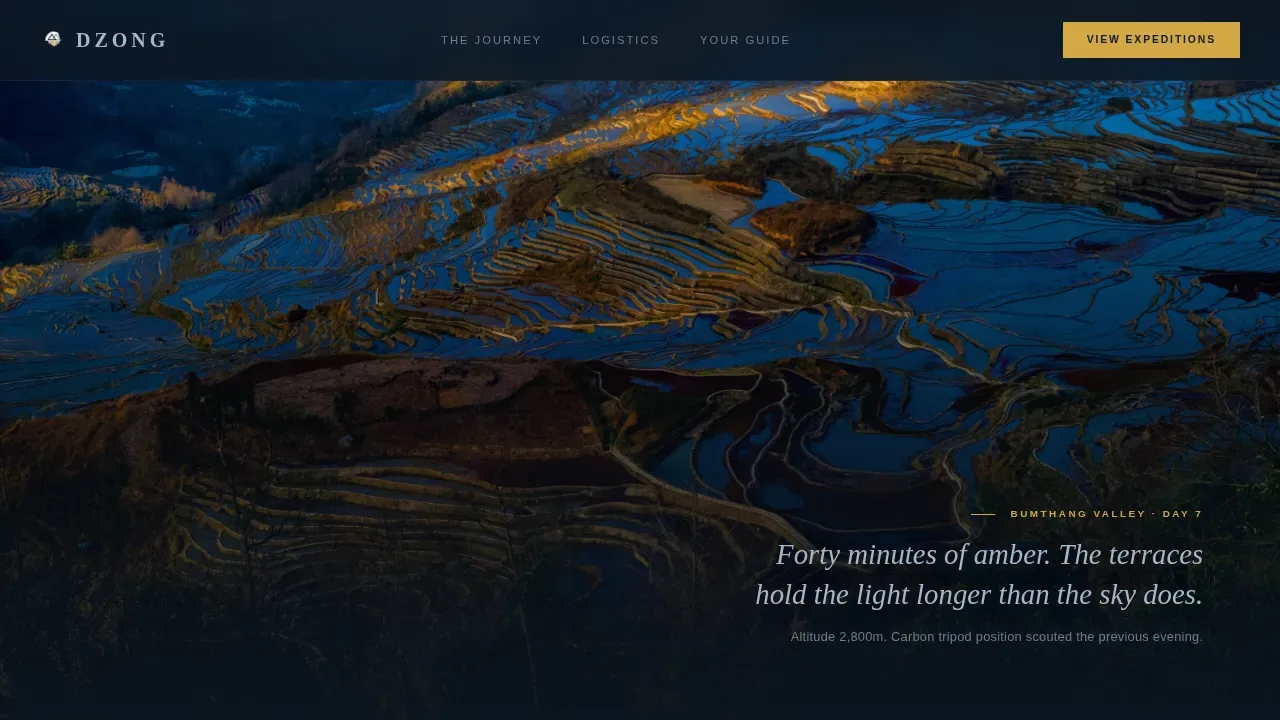 Breathtaking Mountain Photography Landing Page Template