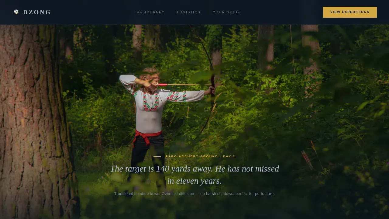 Breathtaking Mountain Photography Landing Page Template