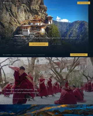 Breathtaking Mountain Photography Landing Page Template