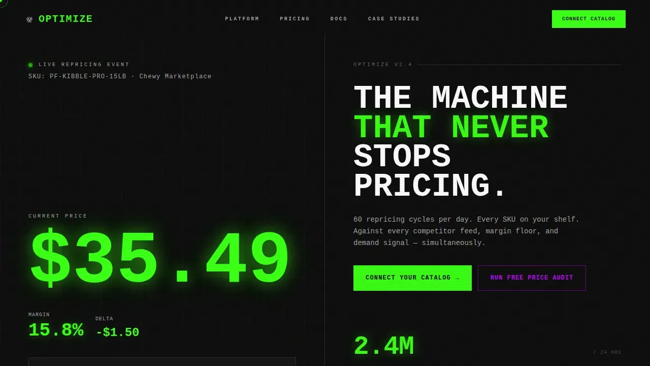 Smart Animal Care Pricing Landing Page Template