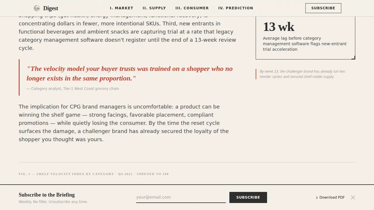 Authoritative Culinary Industry Report Landing Page Template