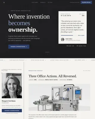 Patent Agent Sidebar Companion Landing Page