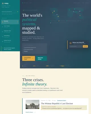 Comprehensive Government Study Guide Landing Page Template