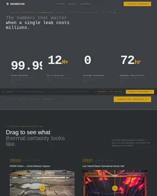 Critical Data Center Roofing Landing Page Template