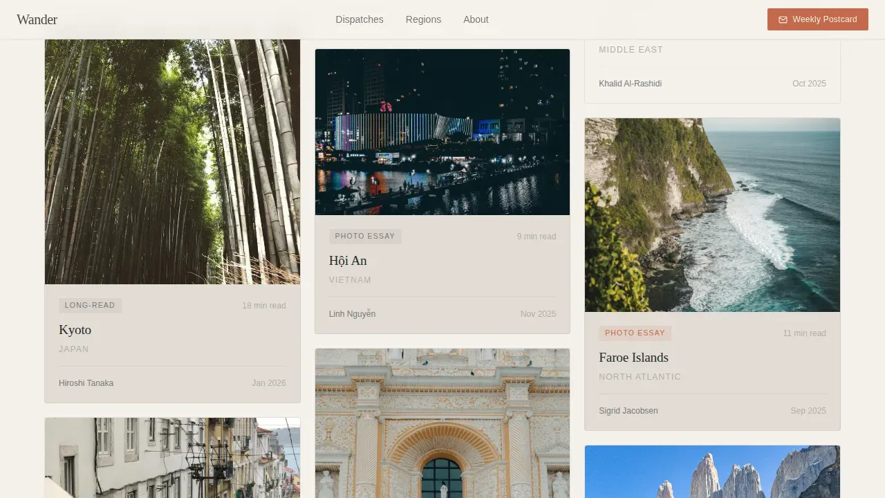 Expert Travel Blog & Media Blog & Content Website Template