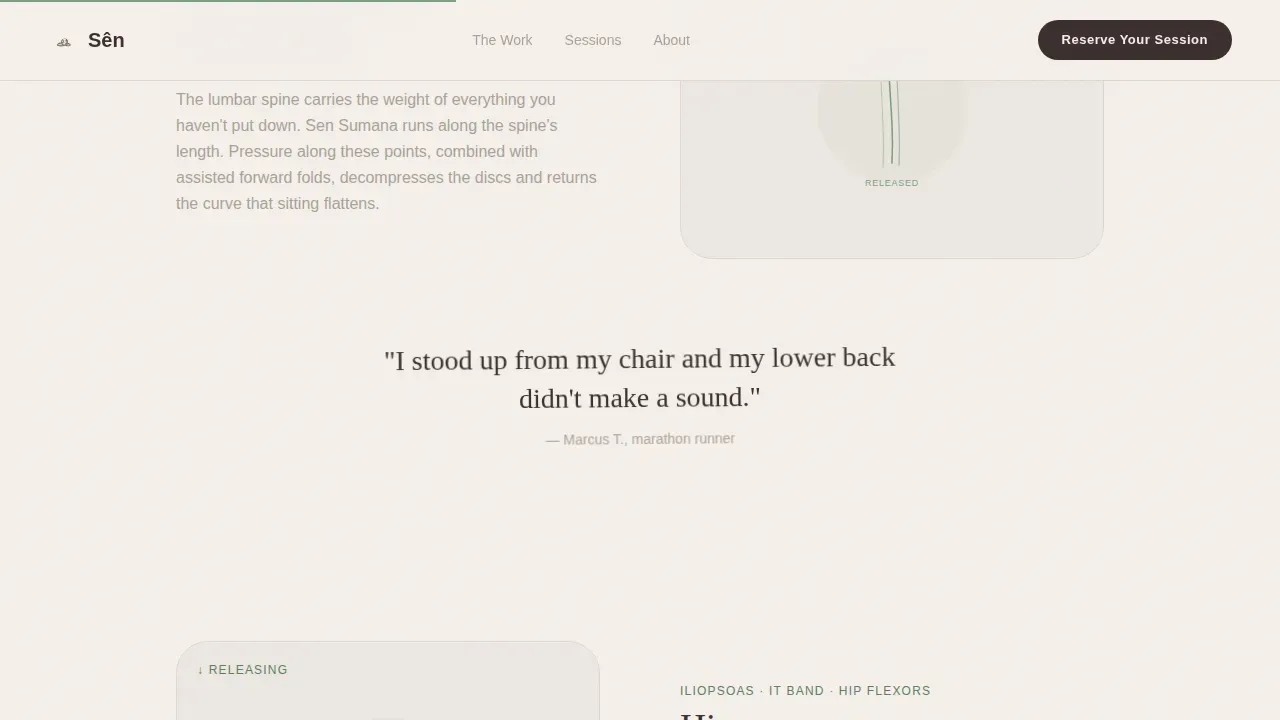 Traditional Thai Massage & Bodywork Booking Website Template