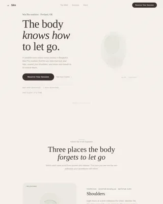 Traditional Thai Massage & Bodywork Booking Website Template