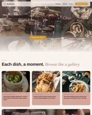 Slovak Cuisine Booking Website Template