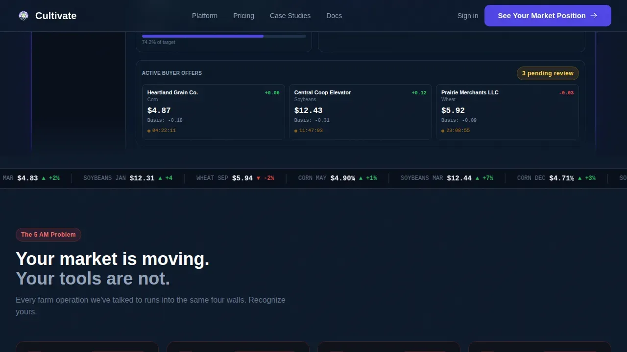 Grain Marketing Automation Landing Page Template