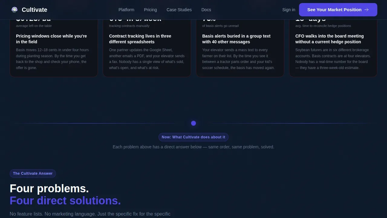 Grain Marketing Automation Landing Page Template