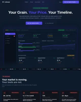 Grain Marketing Automation Landing Page Template