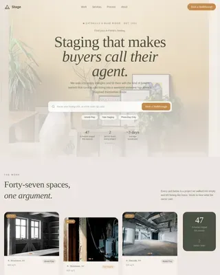 A-Frame House Real Estate Booking Website Template