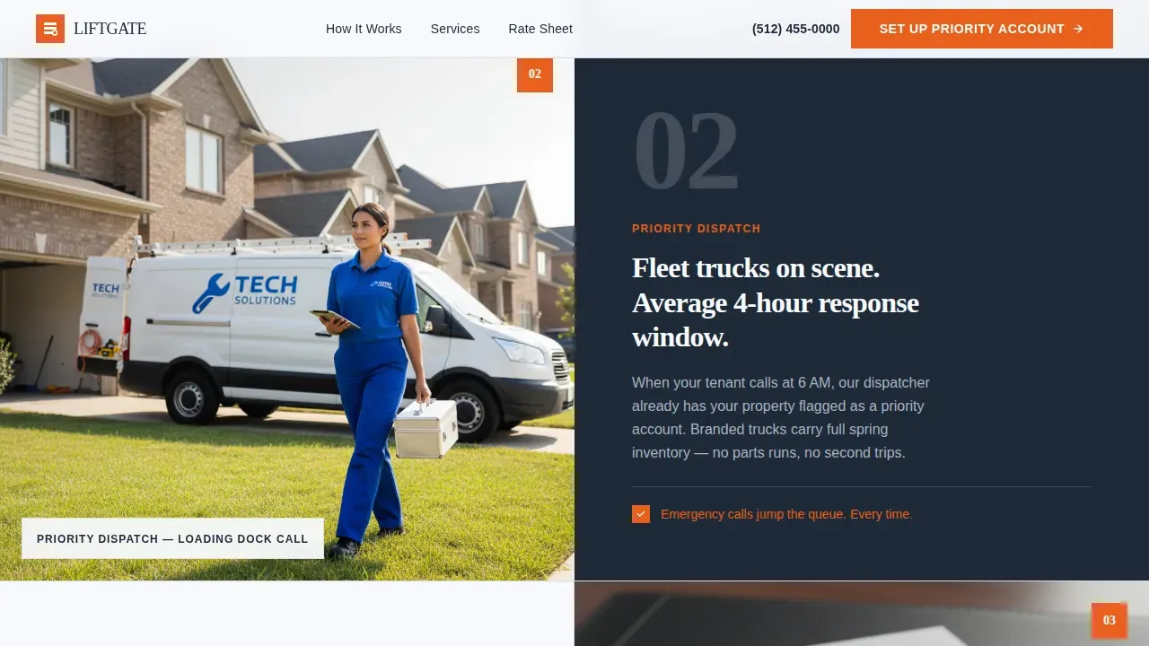 Professional Garage Door Repair | Free Website Template | Rocket