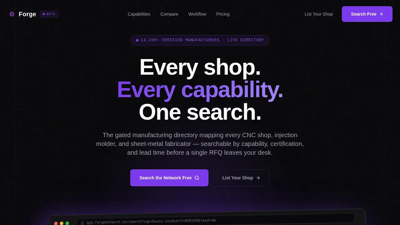Industrial Supply Chain Directory Landing Page Template