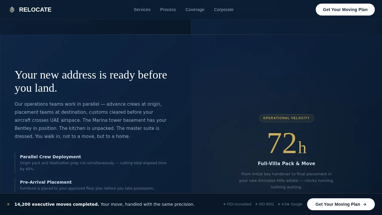 Premium Moving Services | Free Website Template | Rocket