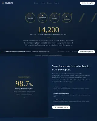 Premium Moving Services | Free Website Template | Rocket