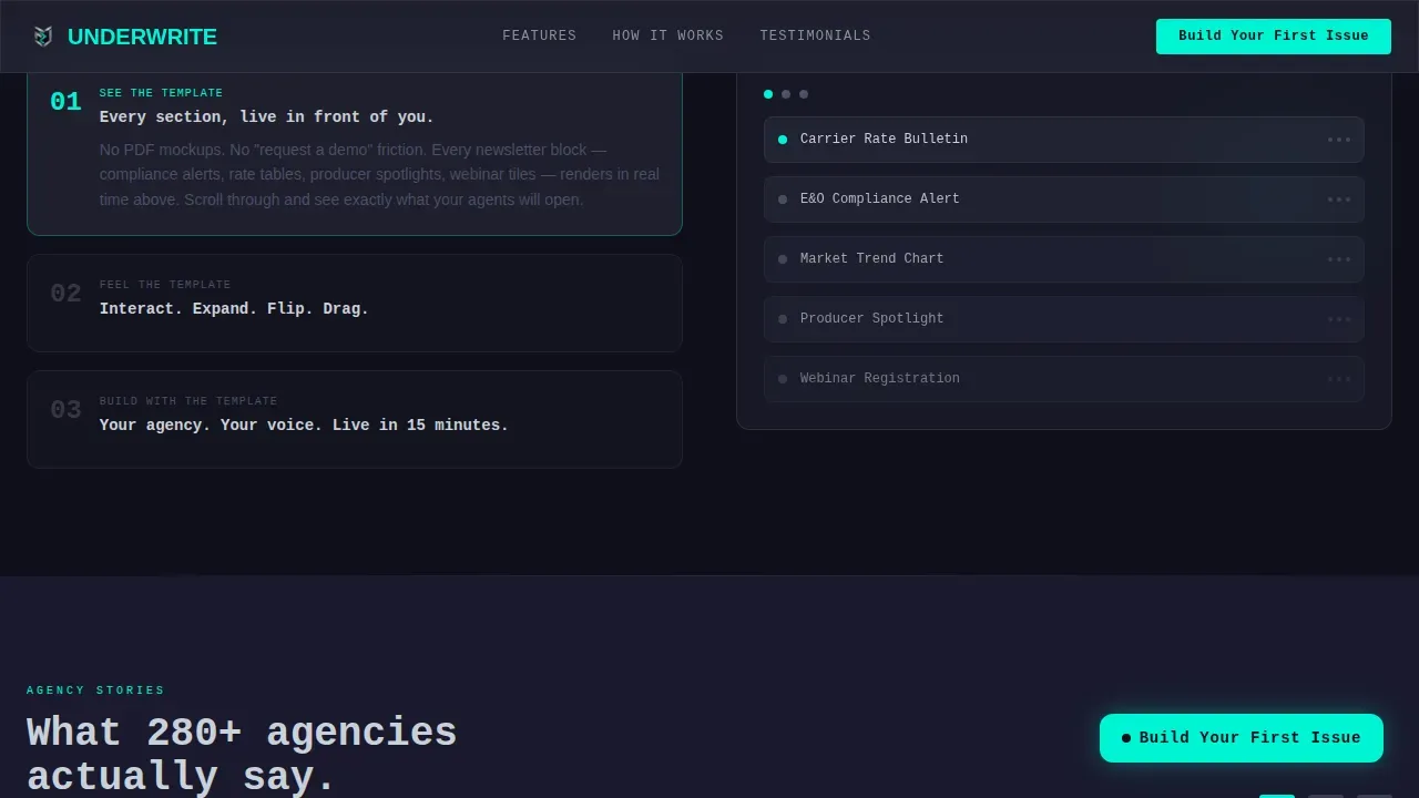 Insurance Digital Presence Privacy Policy Website Template